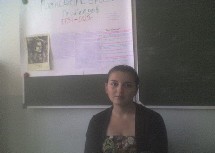 Коротаевская А. ученица 9а класса - ведущая.